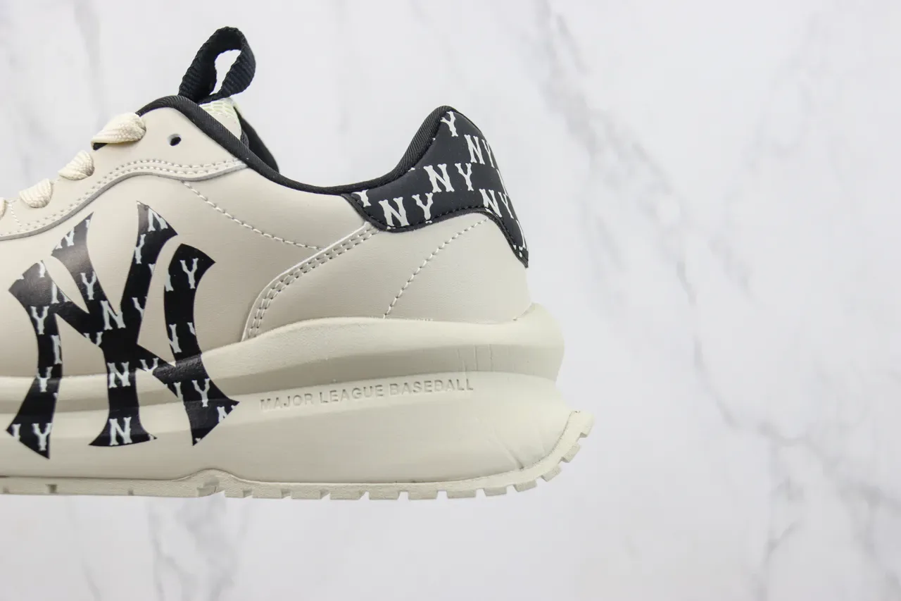 MLB Interlocking NY Logo Beige Lifestyle Sneaker 7