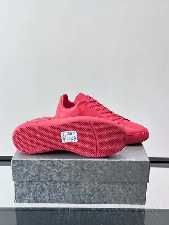 Monochrome Pink Smooth Upper Lifestyle Sneakers 2