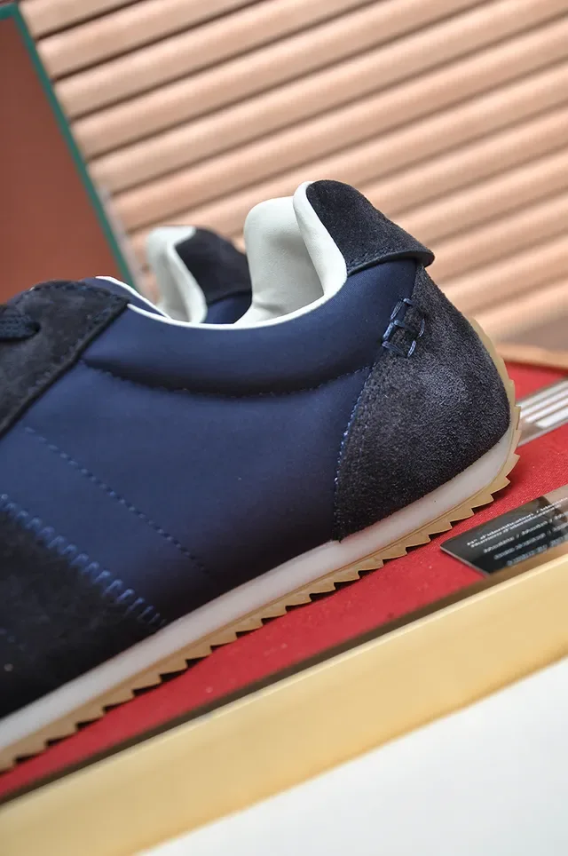 Navy and Charcoal Suede Low-Top Lifestyle Sneaker 2