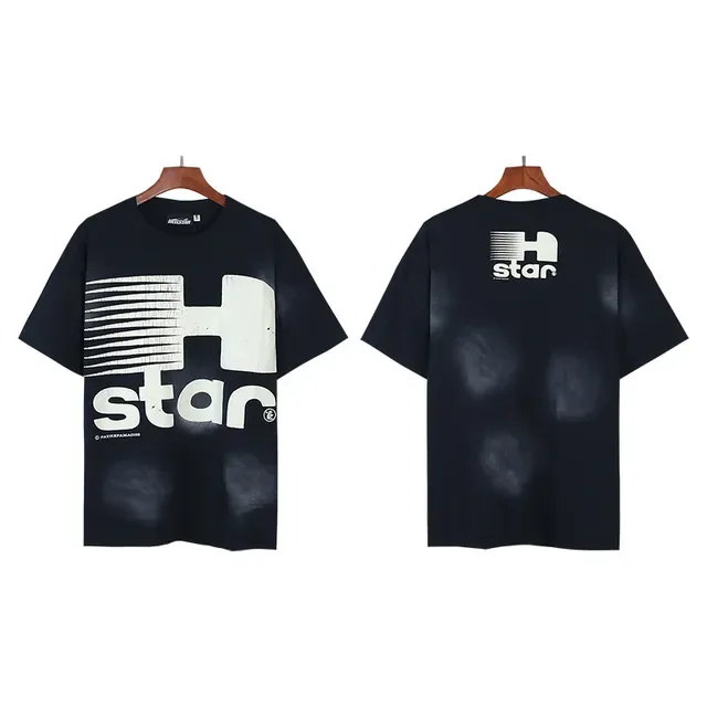 Navy White Oversized Fit Graphic-Print Front And Back T-Shirt 4