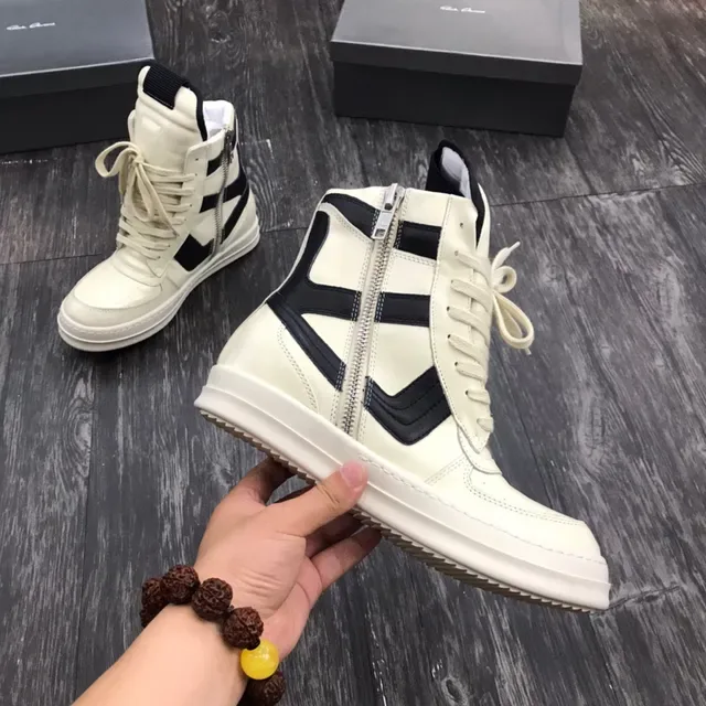 Off-White Cream and Black Panelled High-Top Lifestyle Sneaker 6