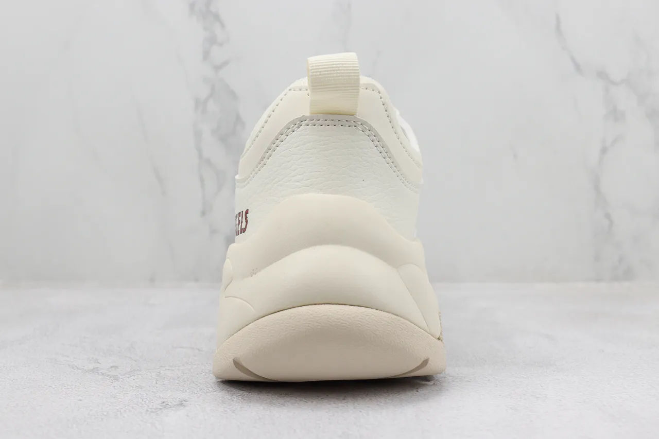 Off-White Cream Los Angeles Angels Logo Sandales chunky de plateforme casual 9