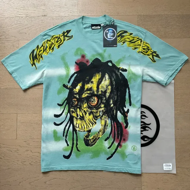 Oversized Double-Sided Graphic Skull and 'Path To Paradise' Print T-Shirt 9