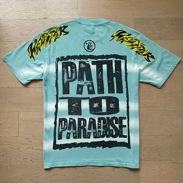 Oversized Double-Sided Graphic Skull and 'Path To Paradise' Print T-Shirt 10