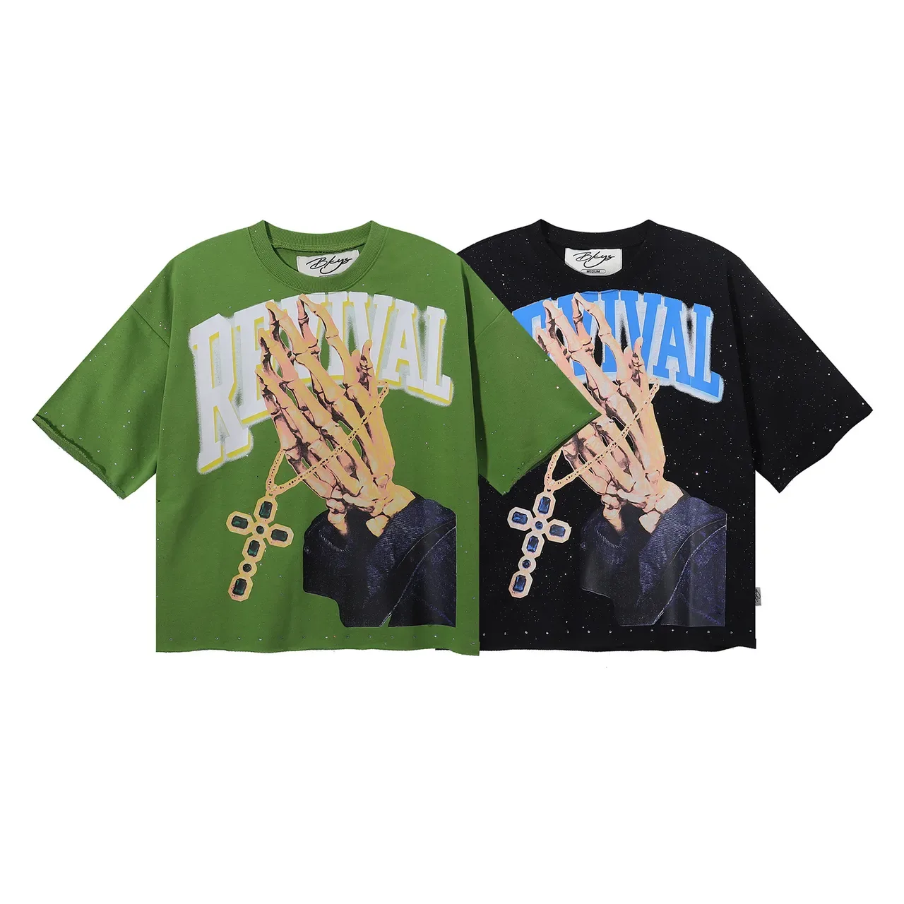 Oversized Graphic Print Speckled T-Shirt 6