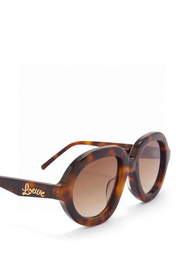 Oversized Round Black Acetate Sunglasses 4
