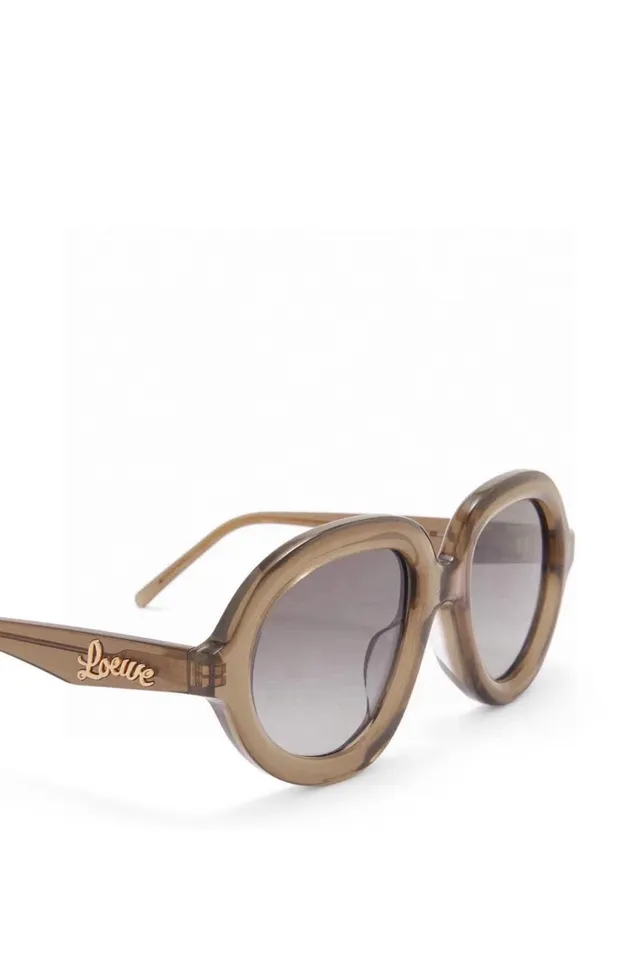 Oversized Round Black Acetate Sunglasses 7