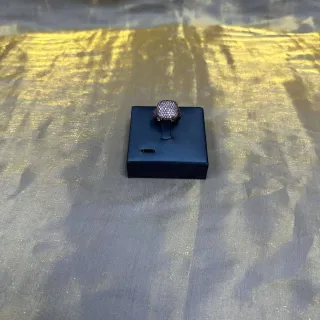 Pavé-Set Cushion-Shaped Statement Ring