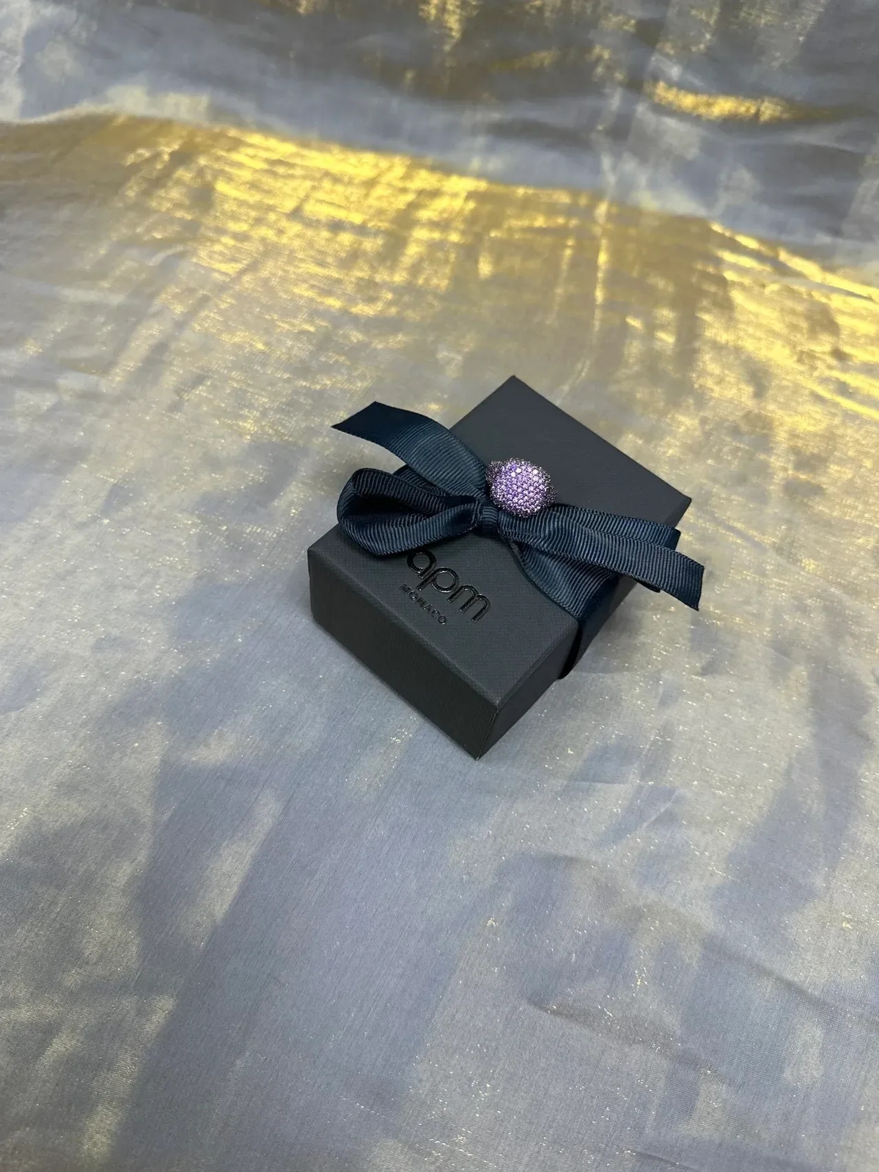 Pavé-Set Cushion-Shaped Statement Ring 8
