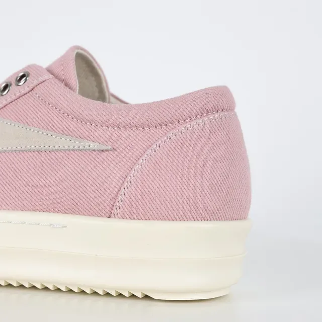Pink Beige Canvas Upper Platform Sole Sneakers 4