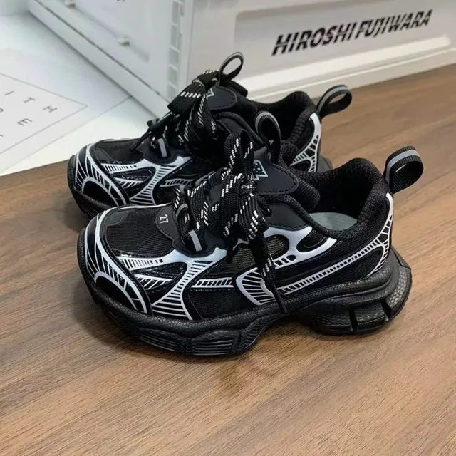 Pink Silver Oversized Silhouette Sculpted Sole Chunky Sneakers 3