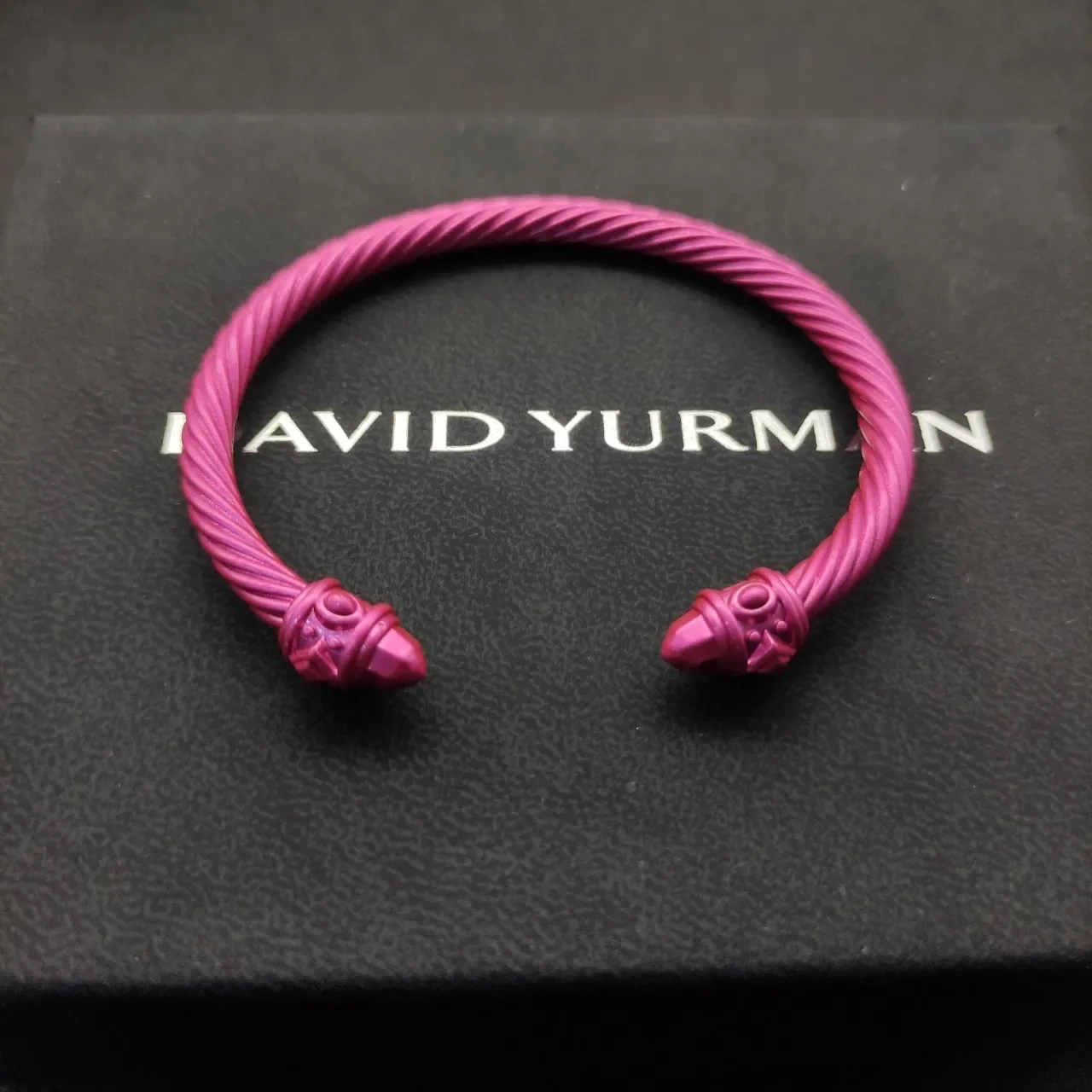Pink Twisted Cable Open Cuff Jewelry 6