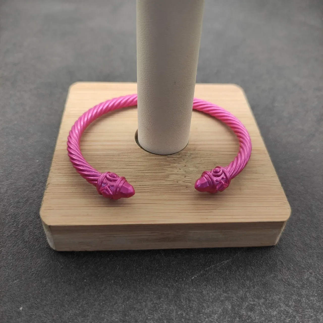 Pink Twisted Cable Open Cuff Jewelry 7