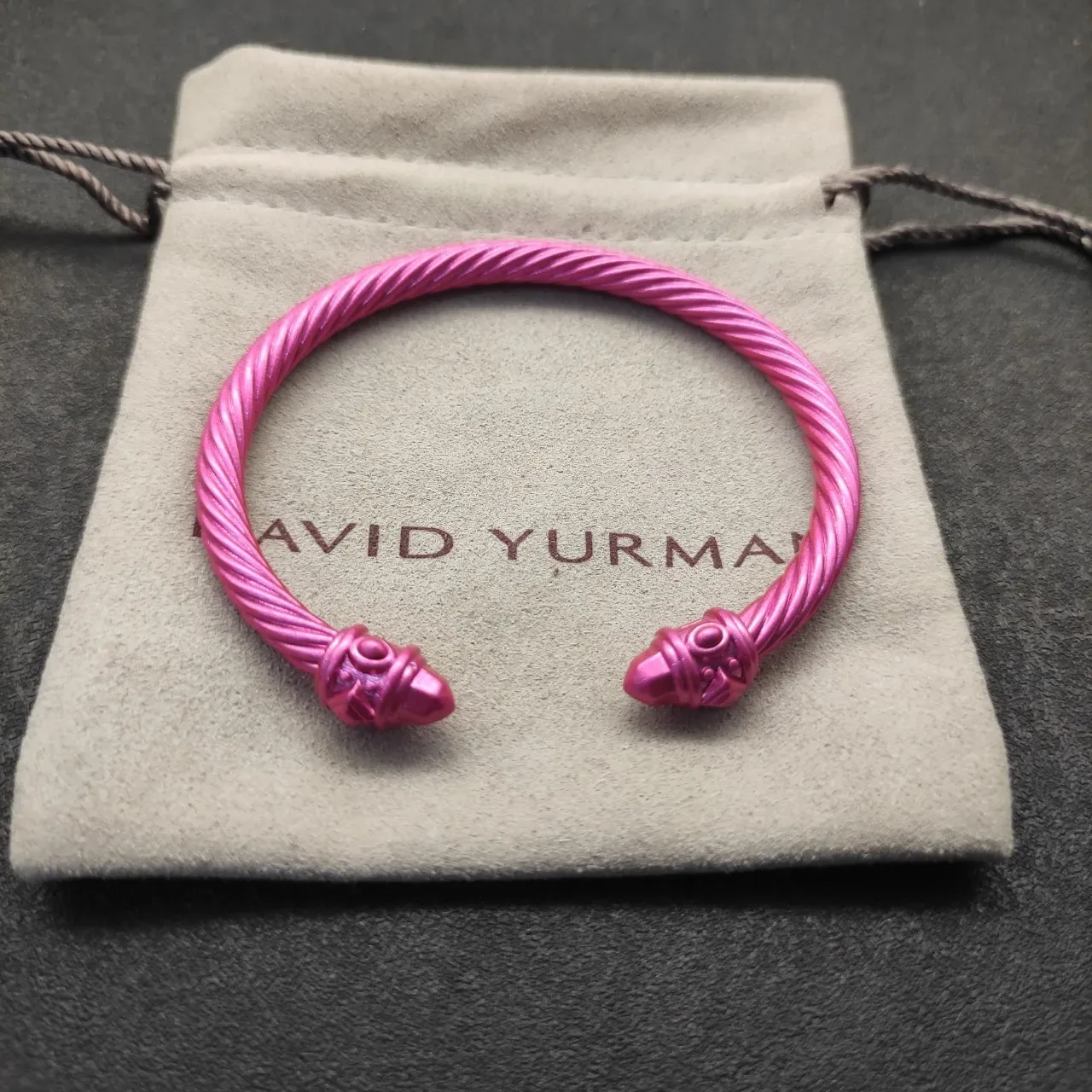 Pink Twisted Cable Open Cuff Jewelry 8