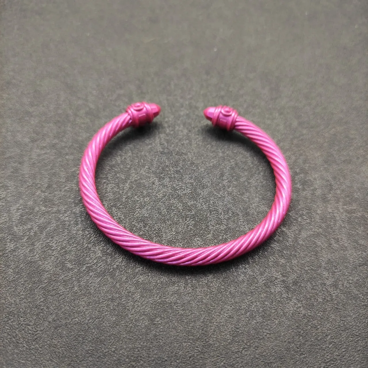 Pink Twisted Cable Open Cuff Jewelry 9