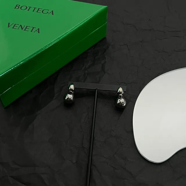 Polished Silver Teardrop Hoop Earrings 3