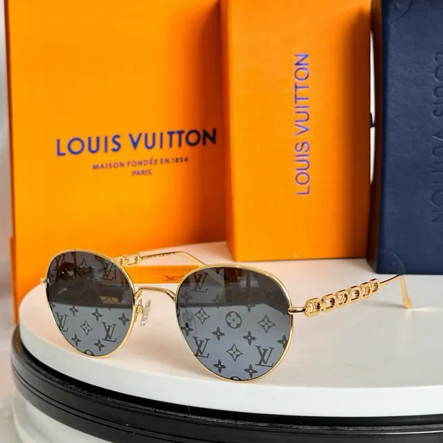 PROPHET MOSES Chain-Link Temple Oval Sunglasses 7