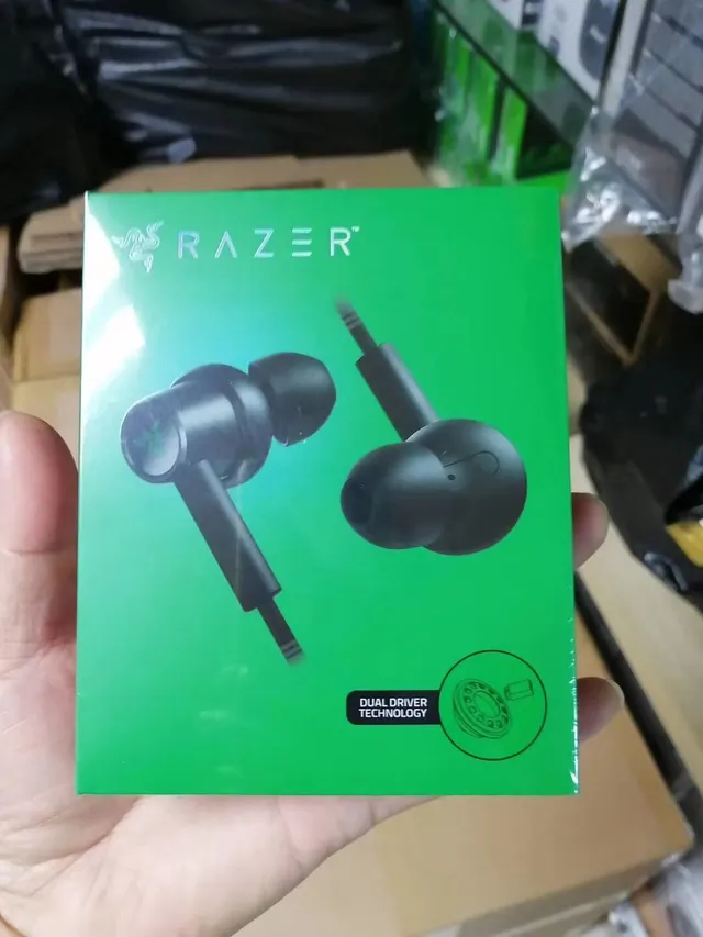 Razer Casque supra-auriculaire avec micro boom détachable et châssis vibrant vert noir 6