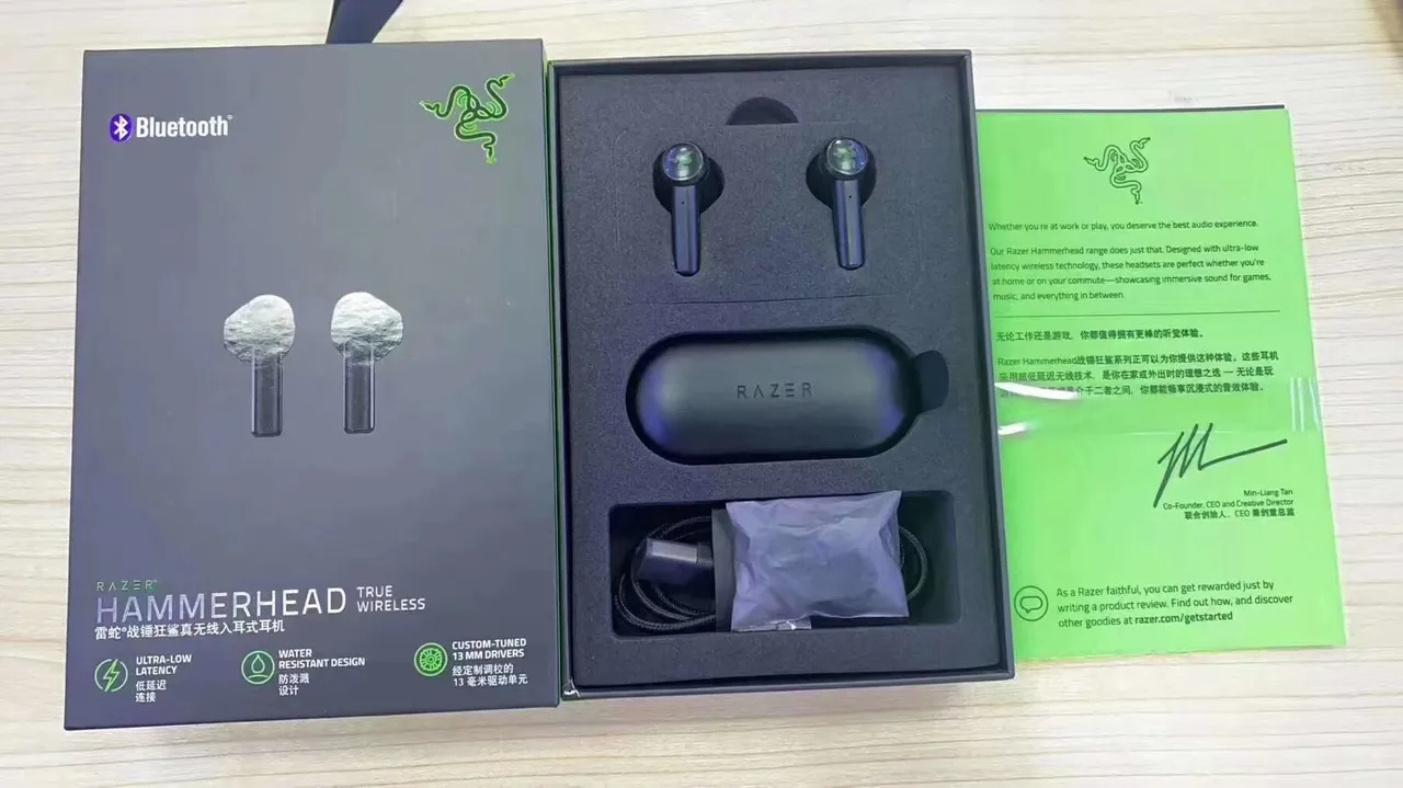 Razer Casque supra-auriculaire avec micro boom détachable et châssis vibrant vert noir 7