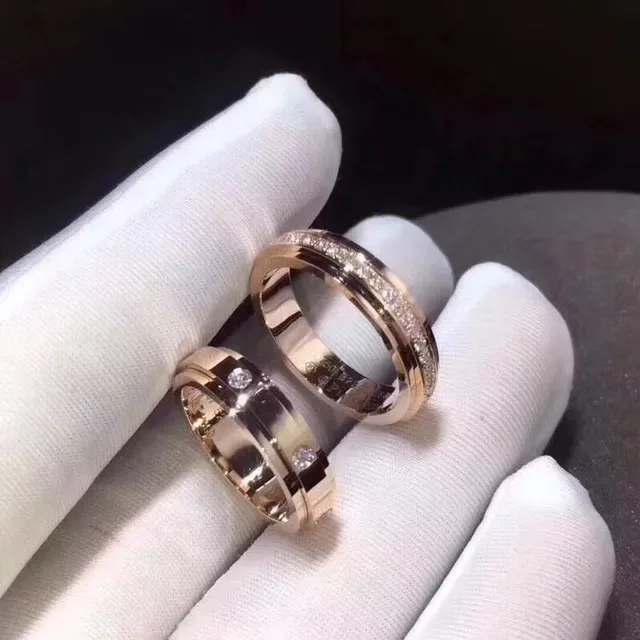 Rose Gold Pavé and Channel-Set Diamond Stackable Rings 3