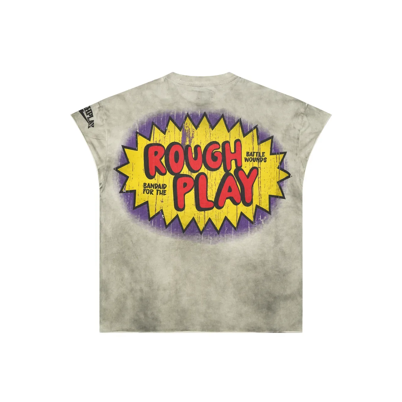 Roughplay Tie-Dye Distressed Graphic Print Oversized T-Shirt 4