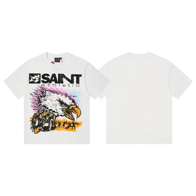 SAINT Athletic Eagle Graphic White T-Shirt 2