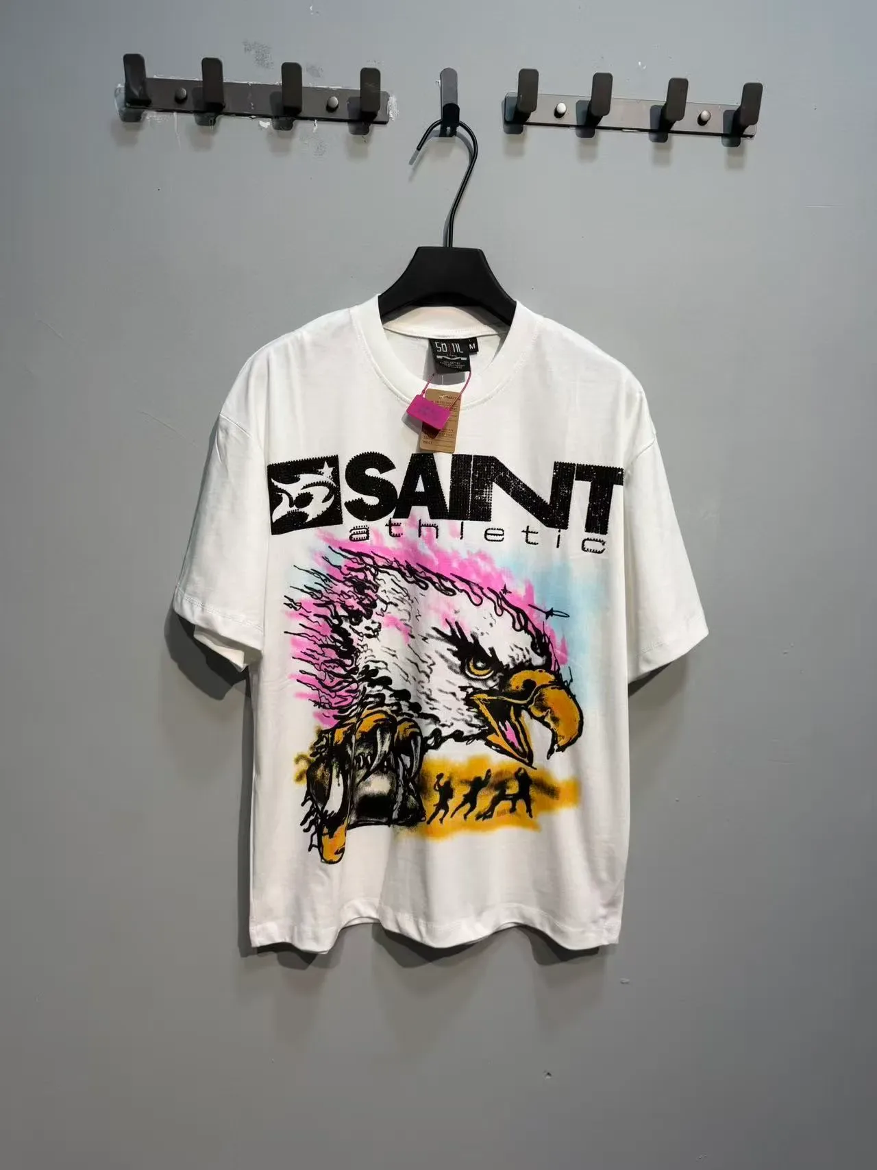 SAINT Athletic Eagle Graphic White T-Shirt 5