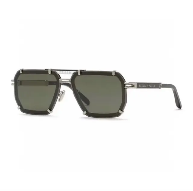Shield-Style Angular Acetate Frame Gradient Lens Sunglasses 3