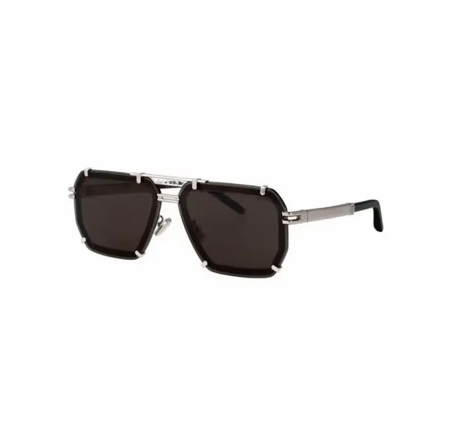 Shield-Style Angular Acetate Frame Gradient Lens Sunglasses 4