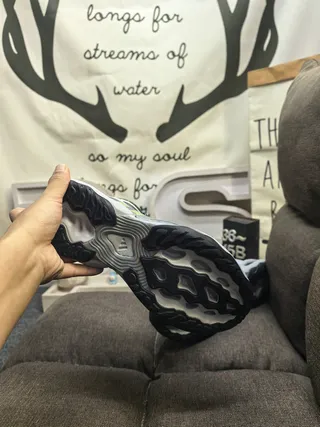 Silver Gray and Black Chunky Lifestyle Sneakers 4