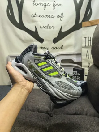 Silver Gray and Black Chunky Lifestyle Sneakers 5