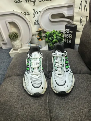 Silver Gray and Black Chunky Lifestyle Sneakers 20