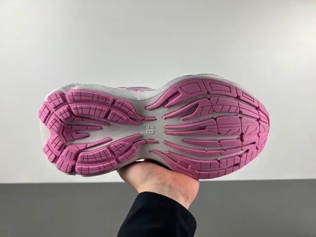 Skechers D'Lites Branco e Rosa Sola Plataforma Camadas de Sobreposições Sintéticas Tênis Chunky 7
