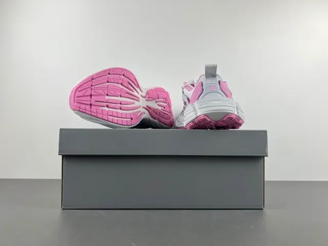 Skechers D'Lites Branco e Rosa Sola Plataforma Camadas de Sobreposições Sintéticas Tênis Chunky 14