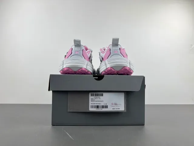 Skechers D'Lites Branco e Rosa Sola Plataforma Camadas de Sobreposições Sintéticas Tênis Chunky 15