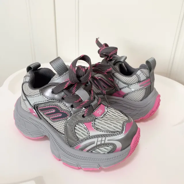 Skechers Silver Black Platform Sole Metallic Synthetic Overlays Chunky Sneakers 10