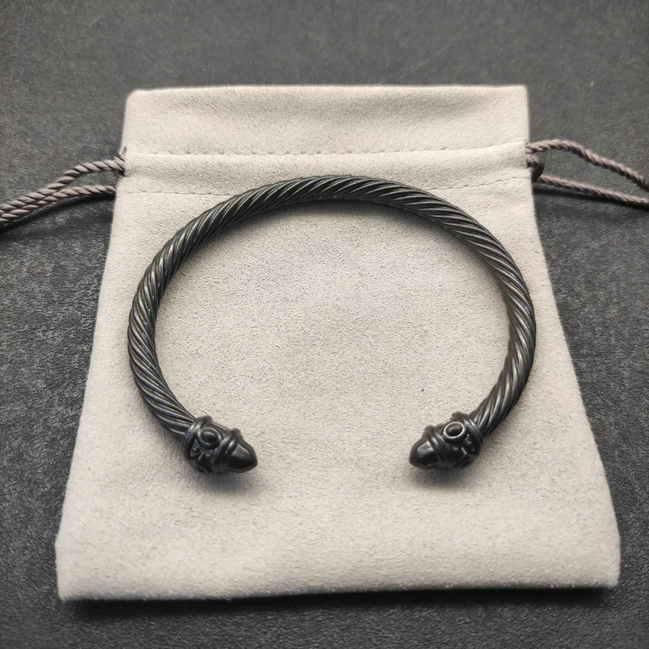 Twisted Cable Open Cuff Bracelet 8