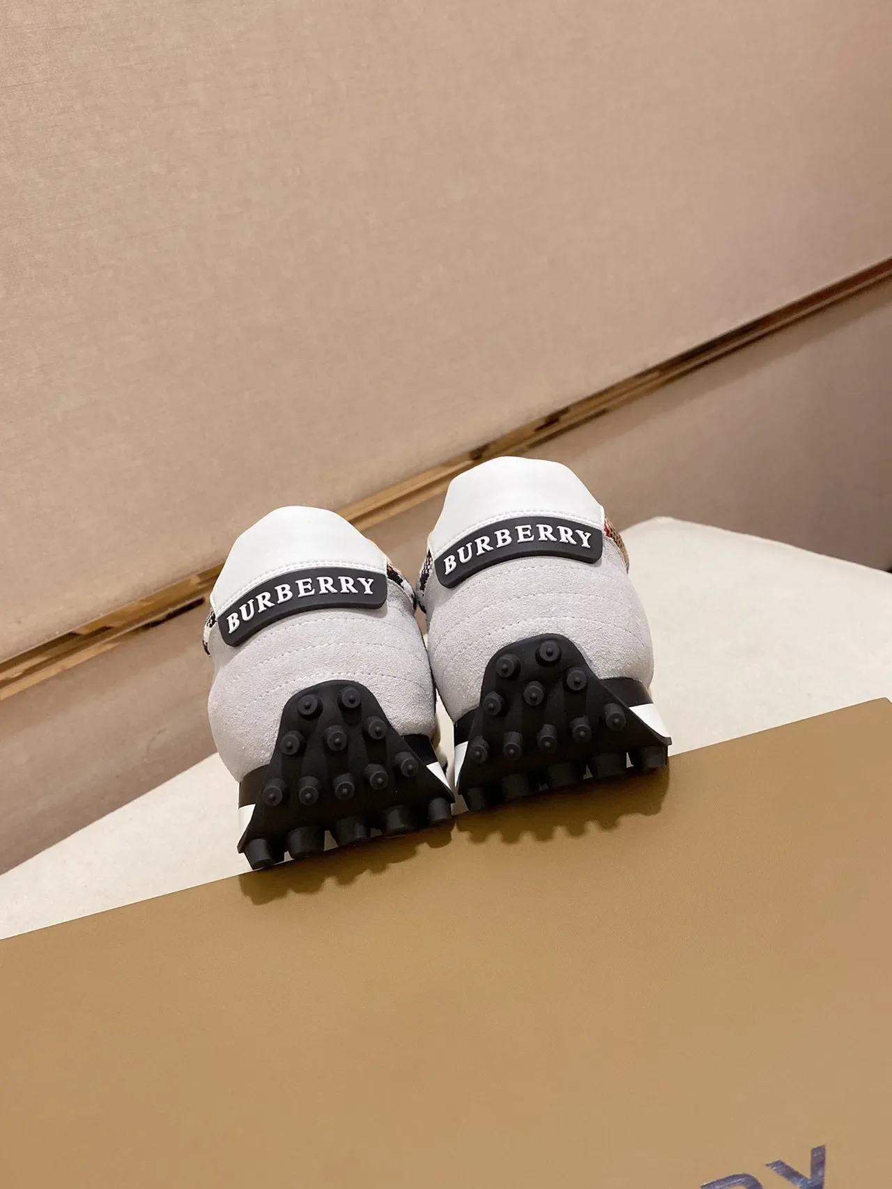 White and Black Checkered Panel Lifestyle Sneaker 3