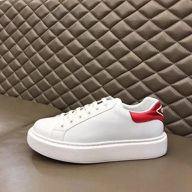 White and Red Platform Lifestyle Sneaker 6