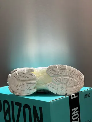 White and Translucent Yellow Chunky Sneaker 2