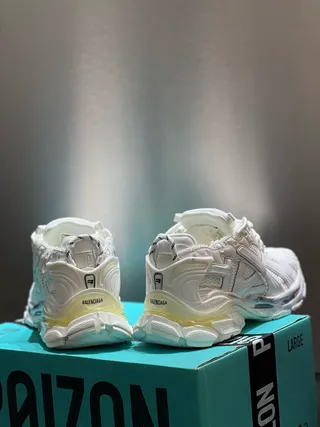 White and Translucent Yellow Chunky Sneaker 7
