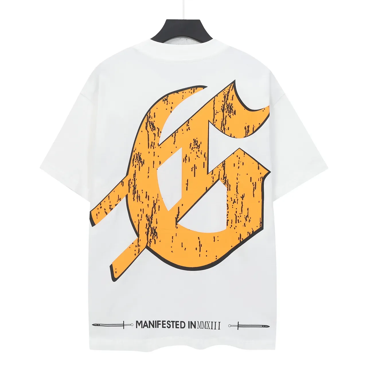 White Graphic-Print Oversized T-Shirt 3