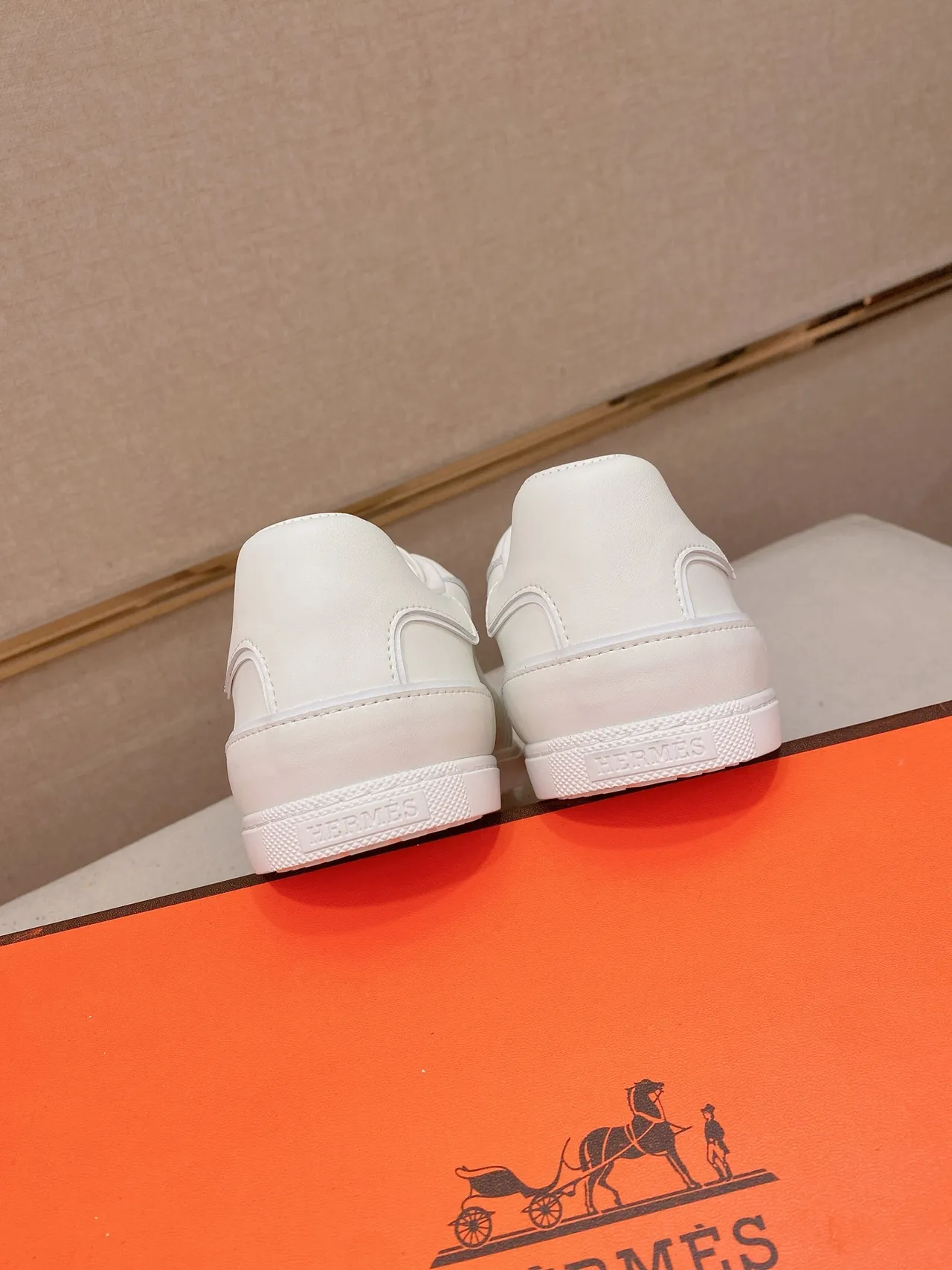 White Minimalist Perforated Lifestyle Sneaker 3