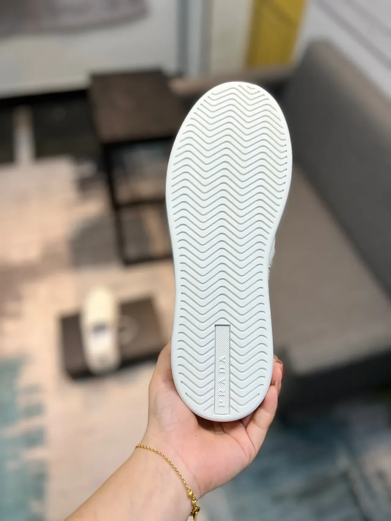 White Slip-On Textile Casual Shoe 9