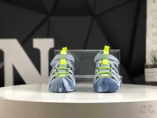 Yellow Gray Multicolor Sporty Strap Casual Sandals 4