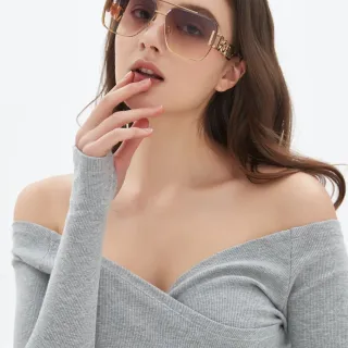 Gentle Monster Oversized Square Gold-Tone Gradient Sunglasses