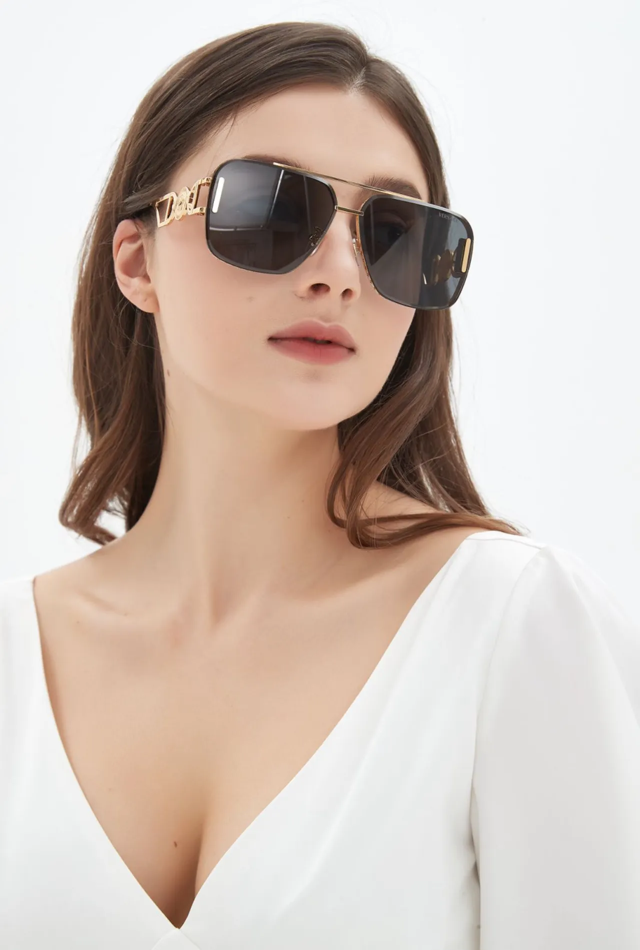 Gentle Monster Oversized Square Gold-Tone Gradient Sunglasses 7