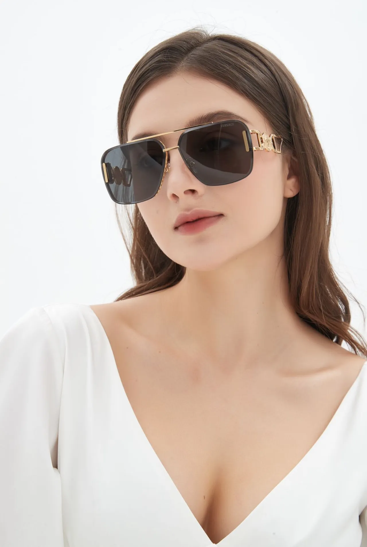 Gentle Monster Oversized Square Gold-Tone Gradient Sunglasses 8