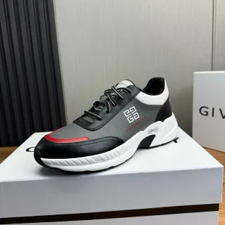 Givenchy City Sport حذاء رياضي أسود رمادي أحمر سميك