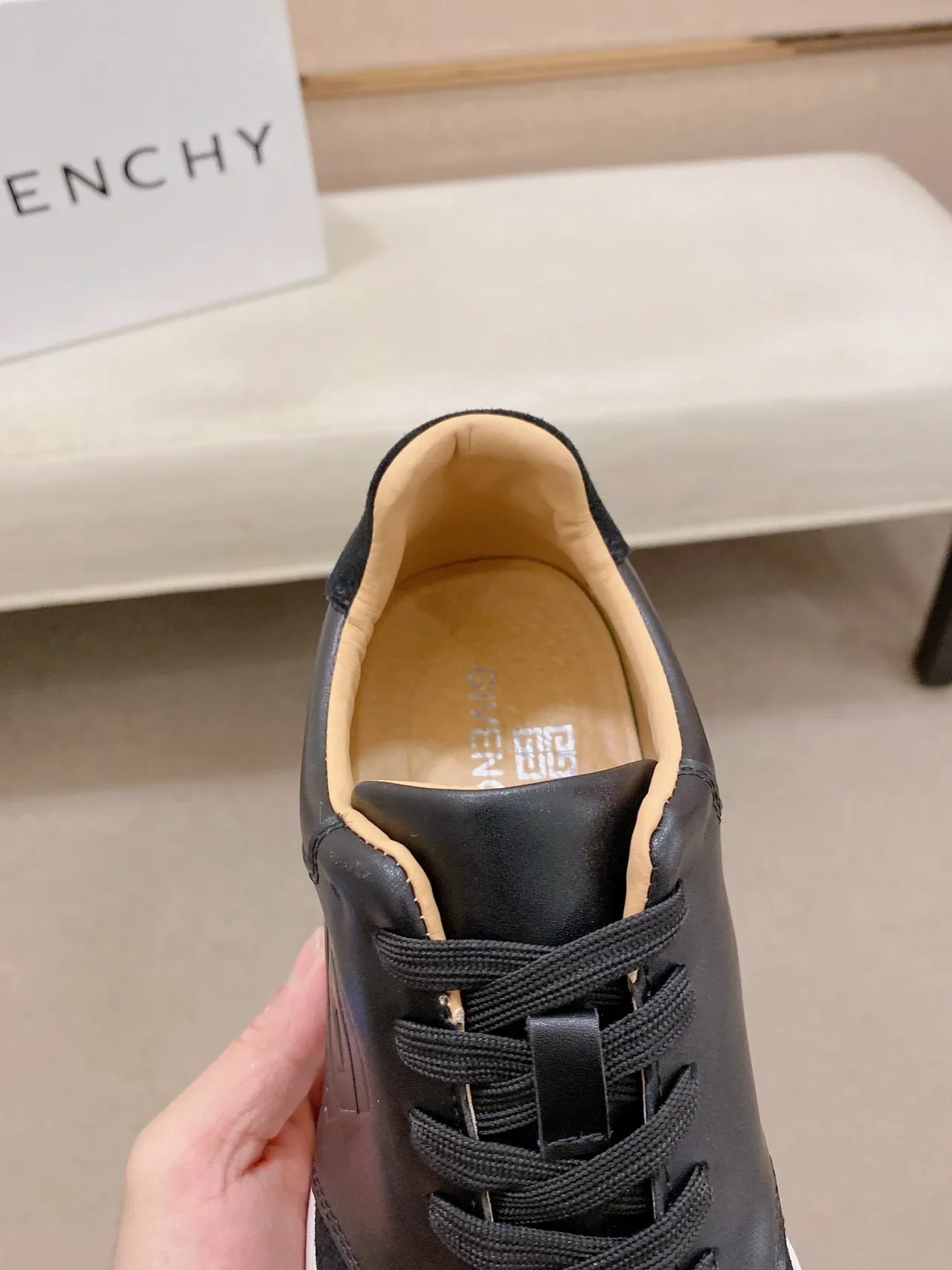 Givenchy City Sport Black Leather and Suede Lifestyle Sneaker 6